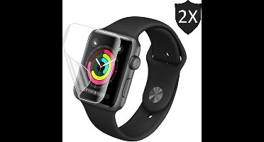 Screenprotector geschikt voor Apple Watch 40mm Series 4 van iCall - Crystal Clear - 2 stuks