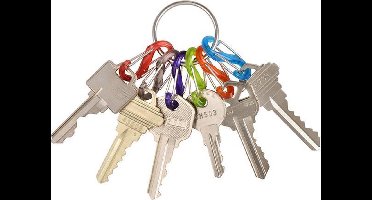 NITE Ize NI-KRG2-11-R3 S-Biner Sleutelring Rood, Zwart, Lila, Groen, Oranje, Blauw 1 stuk(s)