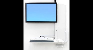 Ergotron 61-081-062 flat panel bureau steun 61 cm (24") Muur Wit