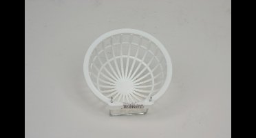 Fauna plastic nest+metalen haak wit 10 x 6 cm - 1 ST