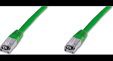 Digitus DK-1531-005/G RJ45 Netwerkkabel, patchkabel CAT 5e SF/UTP 0.50 m Groen 1 stuk(s)