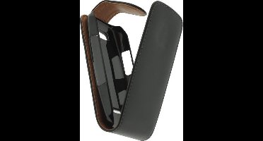 Xccess Leather Flip Case Nokia Asha 305 Black
