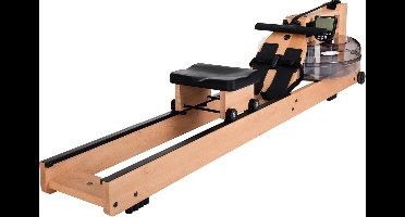 WaterRower Roeitrainer Beuken – Houten Roeimachine met Waterweerstand & LCD – Inklapbaar – Voor Thuis & Sportschool – Max. 150 kg