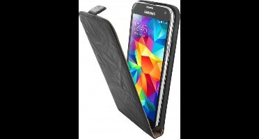 Mobiparts Vintage Flip Case Black voor Samsung Galaxy S5