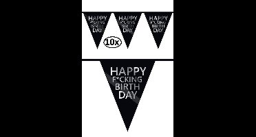 10x Vlaggenlijn HAPPY F*CKING BIRTHDAY
