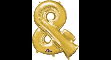 Enorme goudkleurige & ballon - Feestdecoratievoorwerp