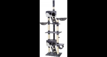 Topmast krabpaal - Klimmeubel - Dreamer - Grijs-wit - 240-260 cm -  Verstelbaar