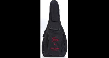 Fame Classic gitaar Gigbag Deluxe zwart/rood Logo - Tas voor klassieke gitaren