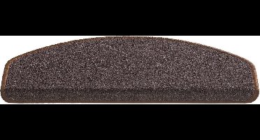Trapmat Palermo Bruin 15 stuks 25x65 cm haak 4 cm