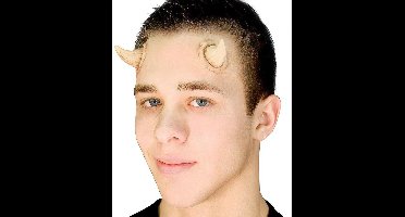 Haza Original Kleine Hoorntjes Applicatie Halloween Unisex