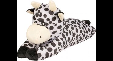 Pluche uitgestrekte koe 48 cm