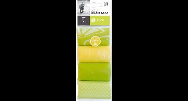 M-Pets dog waste bags lemon - 4 x 15 stuks