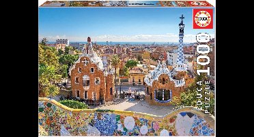Legpuzzel - 1000 stukjes - Barcelona ingang Park Gruell - Educa puzzel