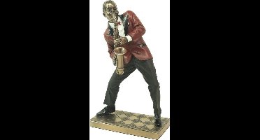 Beeldje saxofonist muzikant Le Monde Du Jazz - saxofoon