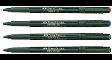 151151 - Blue - Black - Round - Water-based ink - Metal - 0.4 mm