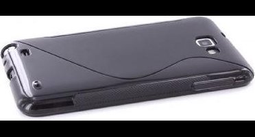 Mobiparts TPU Case Samsung Galaxy Note i9220 S-Shape Black