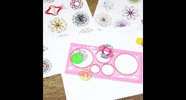 Spirograaf Roze | Mooie Patronen Tekenen