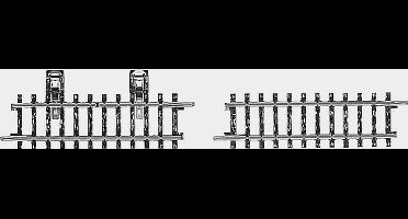 H0 Märklin K-rails (zonder ballastbed) 2295 Contactrails 90 mm 1 set(s)