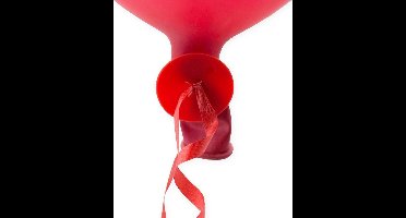 Ballon Snelsluiters Rood met lint 100 stuks