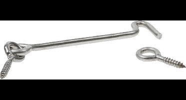 STARX windhaak met schroefoog 100mm lang, uitgevoerd in RVS