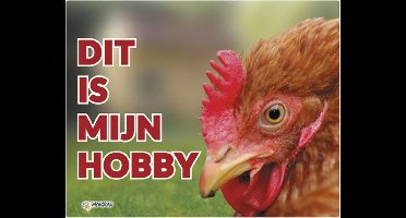 Waakbord kip (kop) 20x25cm