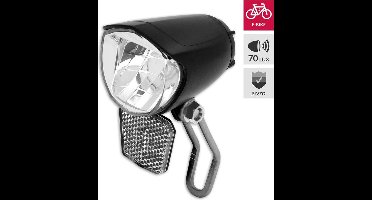 LYNX Koplamp E-bike Led 70 Lux - fiets - zwart - 90 meter zicht