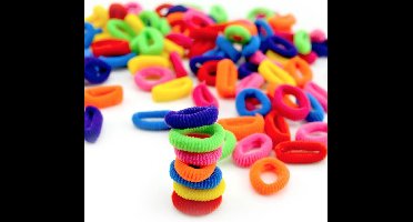 Happy Color Haar Elastiekjes – Kinderen – Mixed Kleuren | 60 Stuks