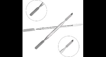 Hiden | Nail Art Spatel – Nageltool - Beauty - Gellak| Zilver