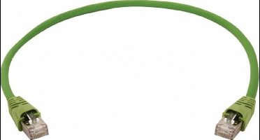 Telegärtner L00003A0095 RJ45 Netwerkkabel, patchkabel CAT 6 S/FTP 5.00 m Geel, Groen 1 stuk(s)