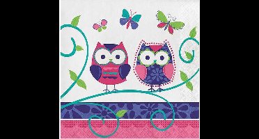 Folat - Servetten Owl Pal 16 stuks