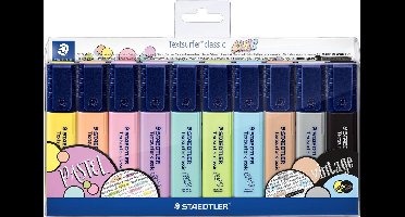 STAEDTLER Textsurfer classic tekstmarker - set 10 st new