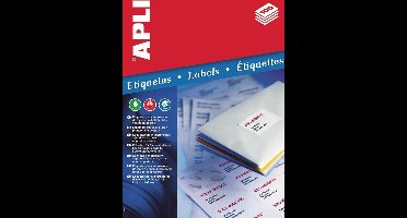 Printerlabels Apli Wit 63,5 x 38,1 mm 25 Lakens