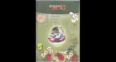 International 3D knipvellenboek TBZ - Voor circa 87 wenskaarten met bloemen