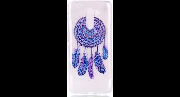 Shop4 - Xiaomi Pocophone F1 Hoesje - Zachte Back Case Dromenvanger Blauw