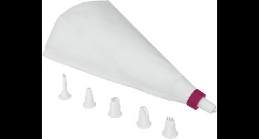 Metaltex - Versieringspuit - Zak met 6 mondstukken