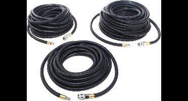 20 Meter Professionele Rubberen Luchtslang met Koppelingen