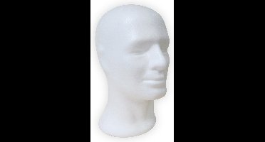 Piepschuim hoofd man