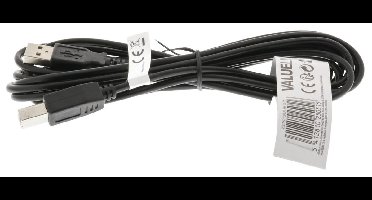 USB 2.0 Kabel USB A Male - USB-B Male 3.00 m Zwart