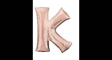 AMSCAN - Rosé gouden aluminium letter ballon - Roze