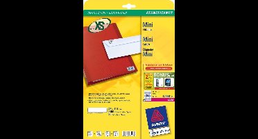 Avery Mini etiketten 46 x 11 mm, wit, L7656 (pak 2100 stuks)