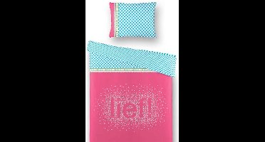 lief! Dekbedovertrek lief! - Roze/Blauw - 120x150