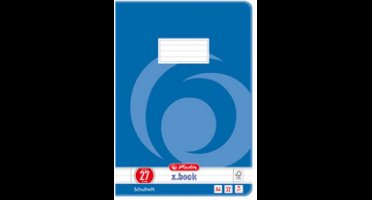 Herlitz schoolschrift, A4-formaat, gelinieerd.