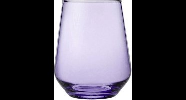 Paşabahçe Allegra – Paarse Tumblerglazen – Set van 3 – 425 ml – Stijlvolle glazen – Vaatwasserbestendig
