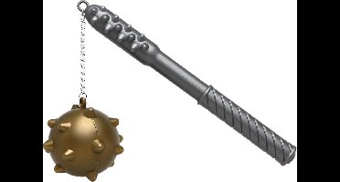 Atosa knuppel/wapen - kunststof - L33 cm - ridders speelgoed - ridder - morgenster