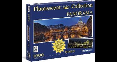 Clementoni Fluoriscerende Panorama Puzzel - Rome - 1000 Stukjes