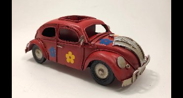 Volkswagen VW Kever metaal met klein opbergbakje pennenbakje rood