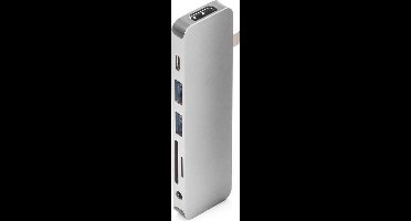 Hyper Solo Hub 7 in 1 voor Macbook & USB-C devices - Zilver
