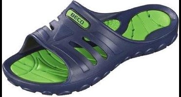 BECO Slippers - Donkerblauw/groen - Unisex - Maat 38