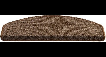 Trapmat Sicilia Bruin 15 stuks 25x65 cm haak 4 cm
