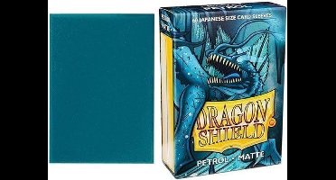 Dragon Shield Card Sleeves: Japanese Matte Petrol (59x86mm) - 60 stuks